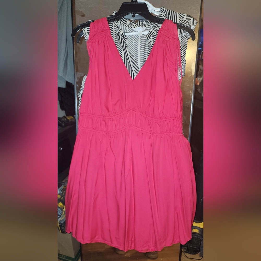 Vibrant Pink Sleeveless Dress
